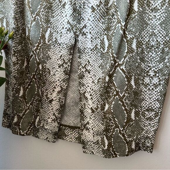 Diane von Furstenberg Kara Snake printed pencil skirt size 14 - Picture 4 of 13